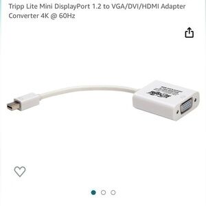 Tripp.Lite mini DisplayPort 1.2 to VGA adapter